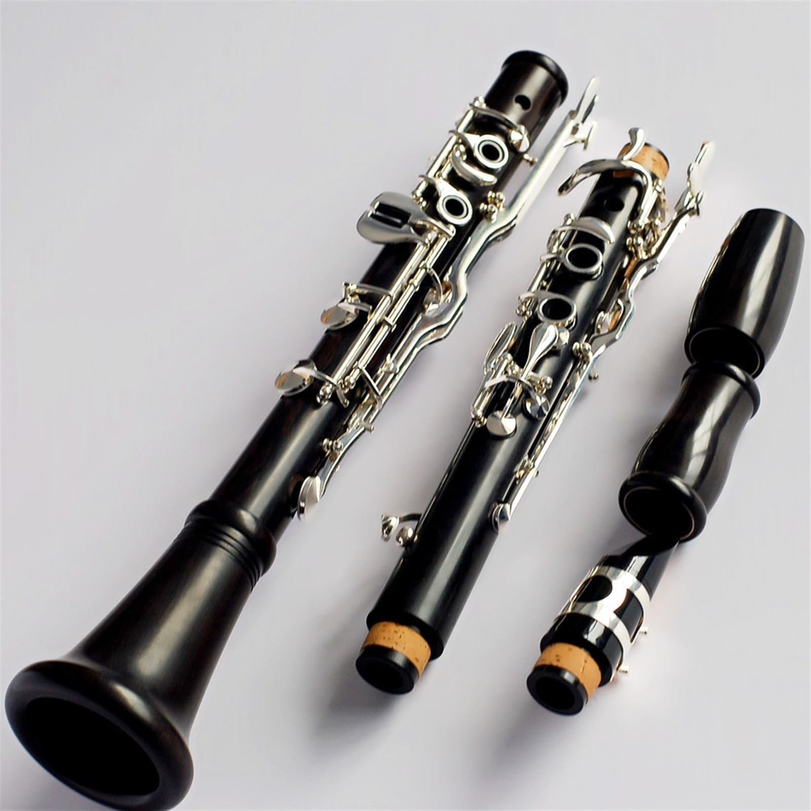 Klarinetteninstrument Klarinette Aus Versilbertem Ebenholz Mit G-Klappe Professionelle Performance-Klarinette Schwarzes Holzblasinstrument