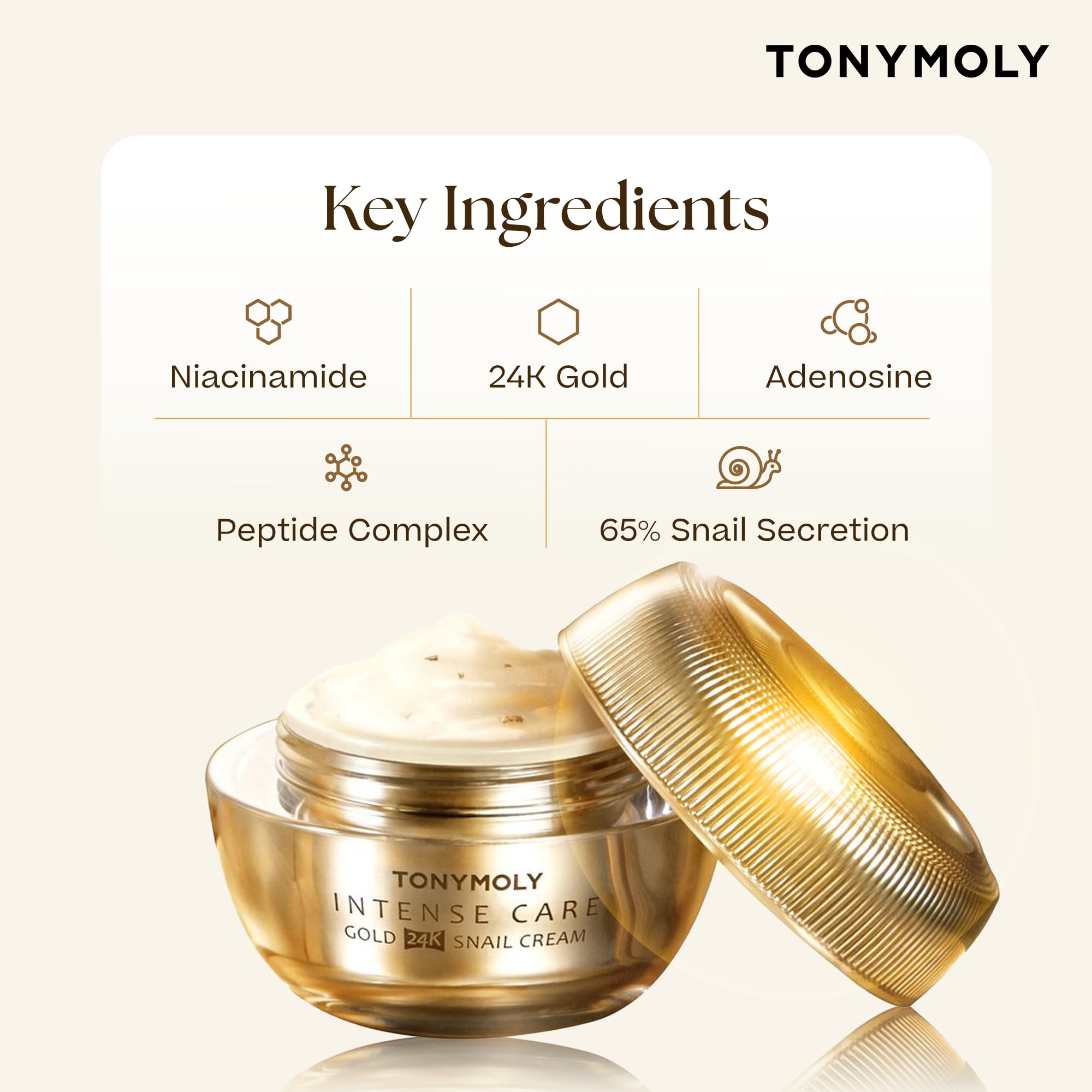 TONYMOLY 24K カタツムリクリーム 4個セット Amazon | インテンスケアGold24kカタツムリクリーム | TONYMOLY | 乳液