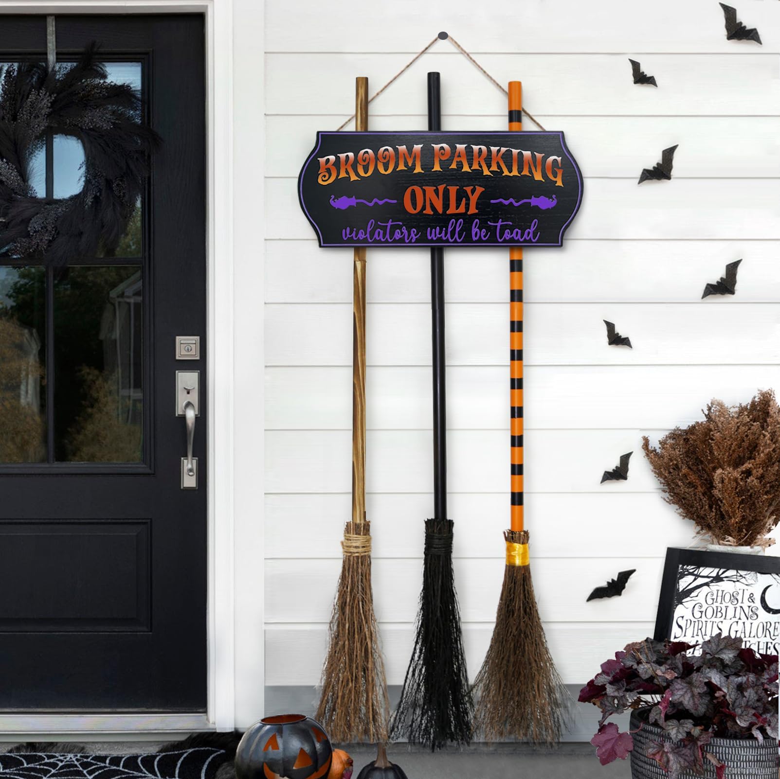Vohado Halloween Hocus Pocus Decorations Door Cover