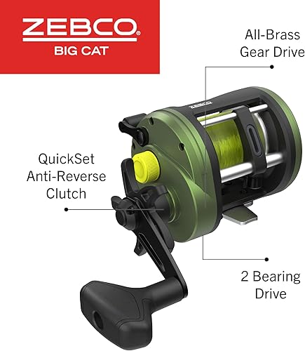 Miniatura 4 de Zebco Combo de carrete convencional y caña de pescar Big Cat
