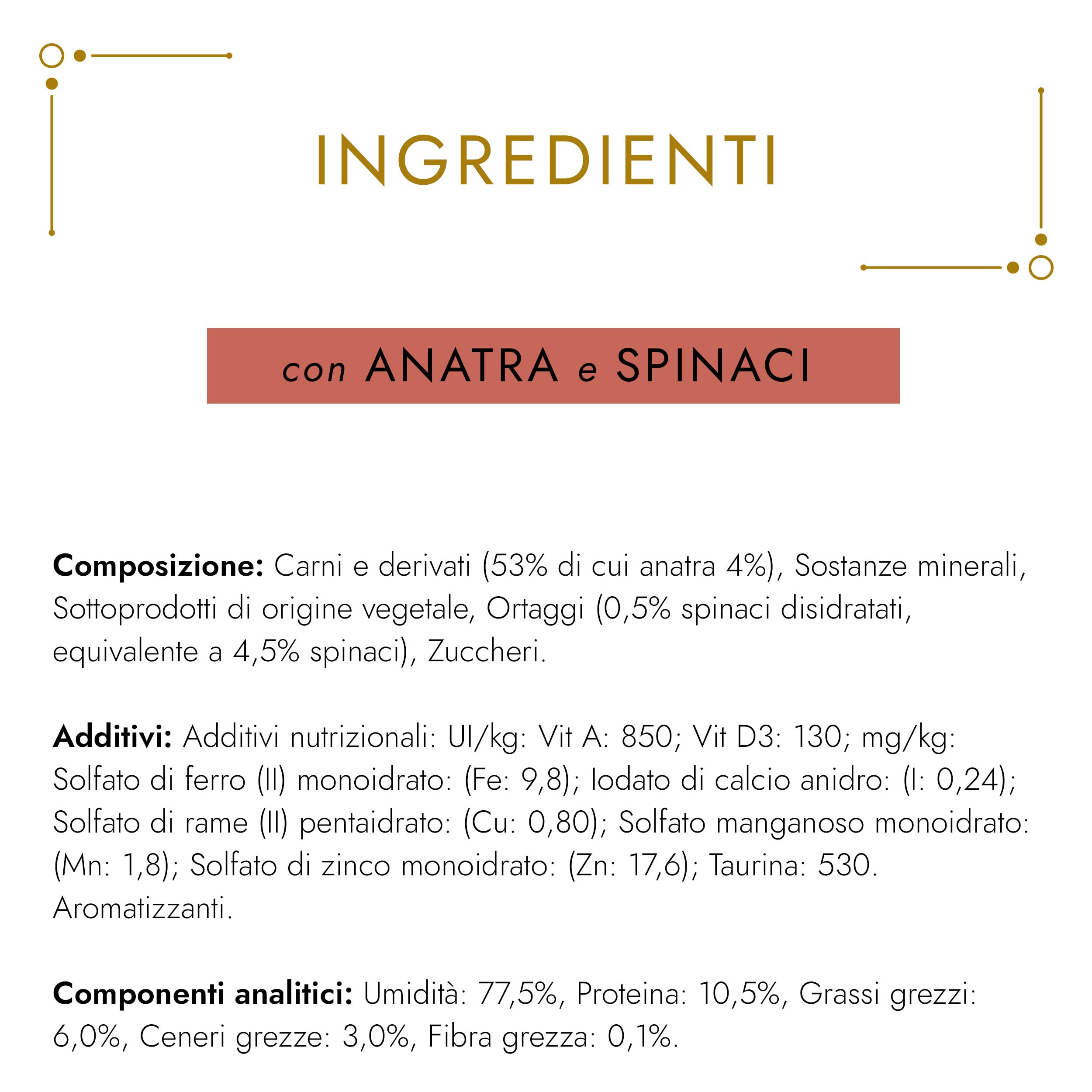 GOURMET Gold Cibo Umido per Gatti Adulti Mousse con Anatra e Spinaci 24 Lattine da 85g