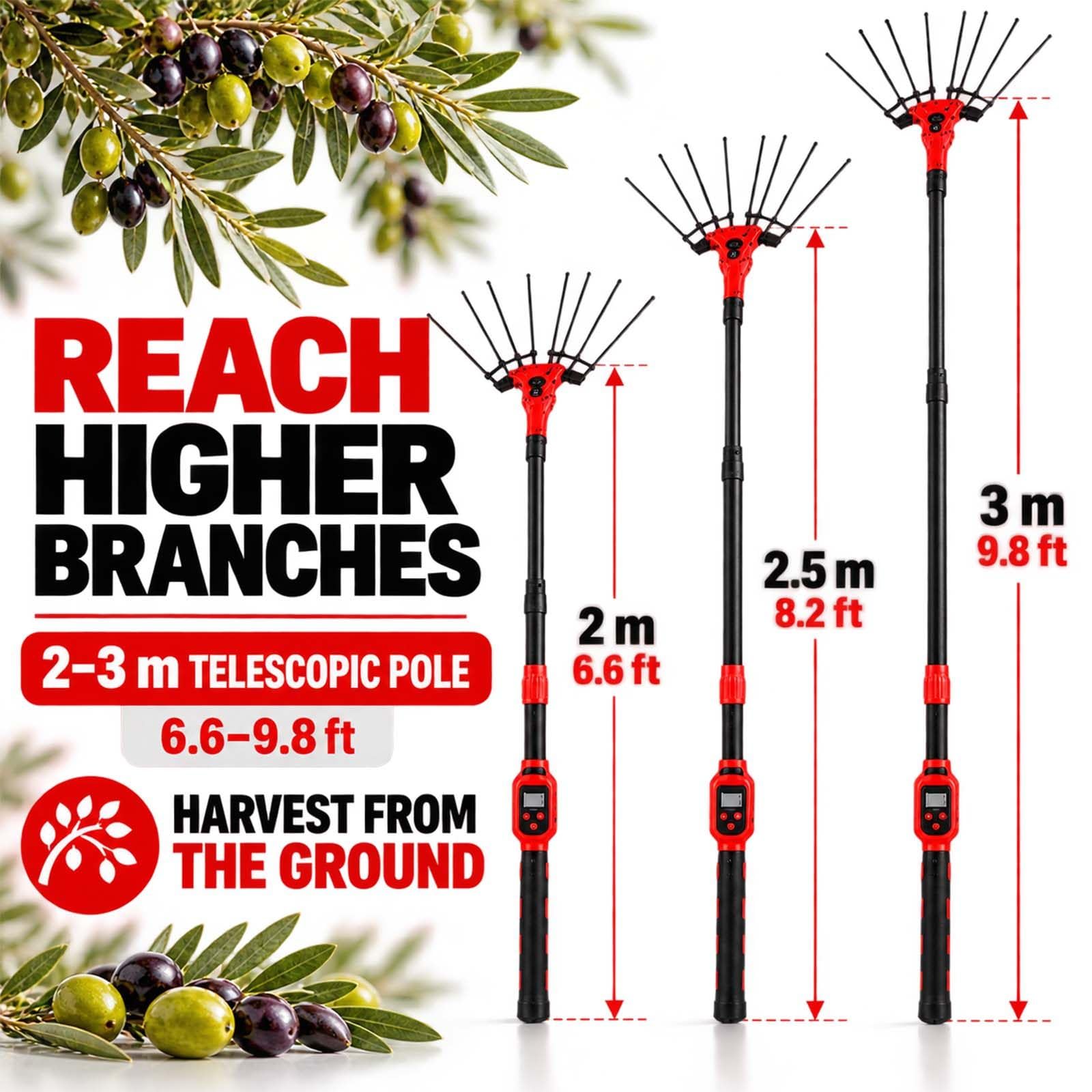 Machine Électrique de Récolte des Olives et de l'Argousier 600W