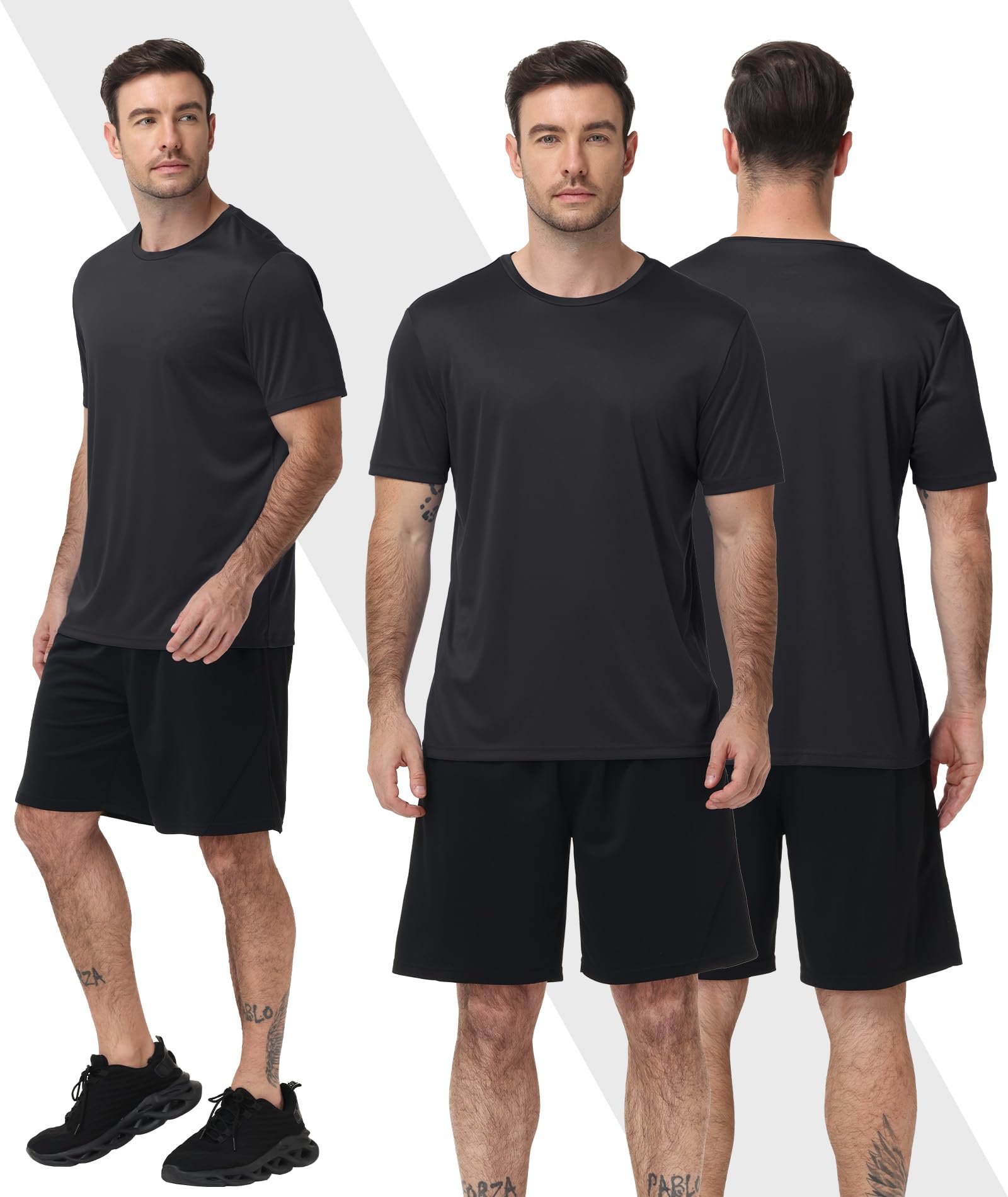 ZITY Rashguard UPF 50+ Manga Corta Hombre Deportes Acuáticos Secado Rápido Transpirable