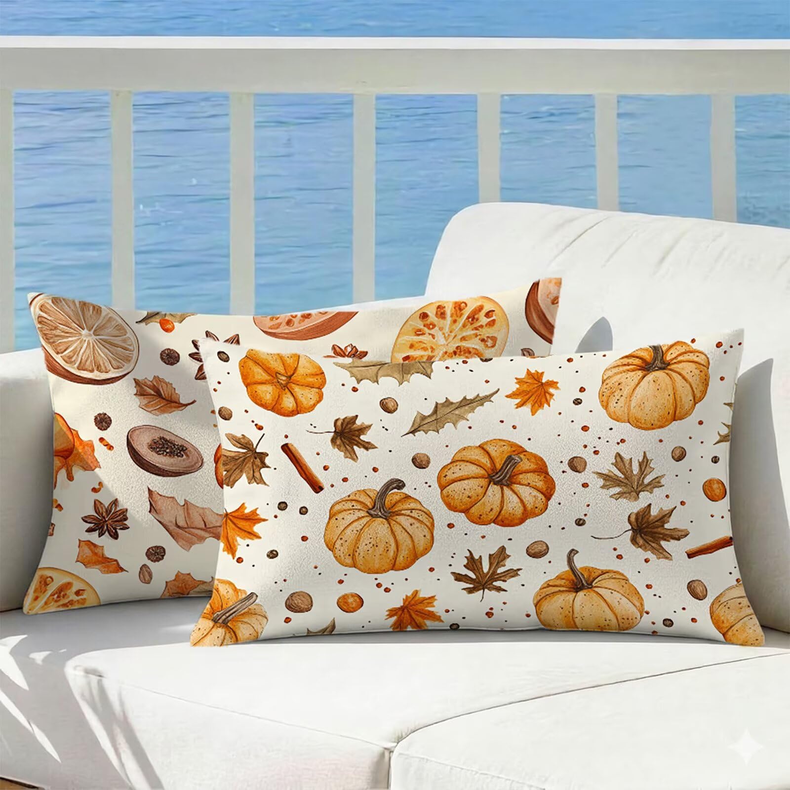 Housse coussin imperméable 60x80 anti-humidité pour canapé de jardin
