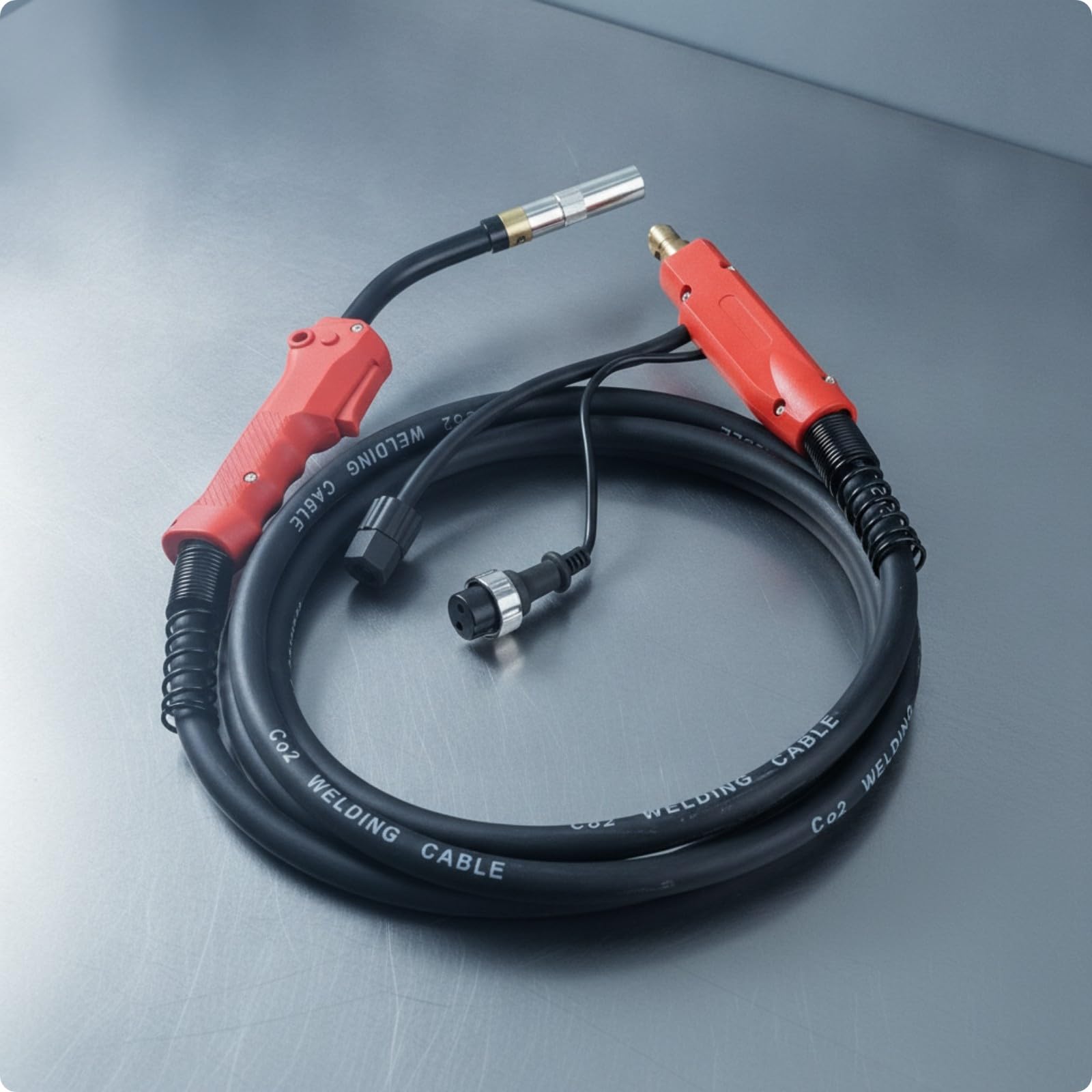 predolo Pistola Soldadura Ergonómica Soplete Refrigerada por Gas, Antorcha, Cable Soldadura con Mango, para Taller, Fabricación