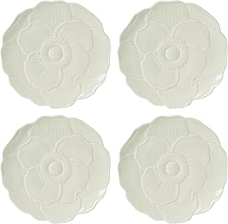 Lenox 897161 Butterfly Meadow Floral Accent Plates, Green, Set of 4