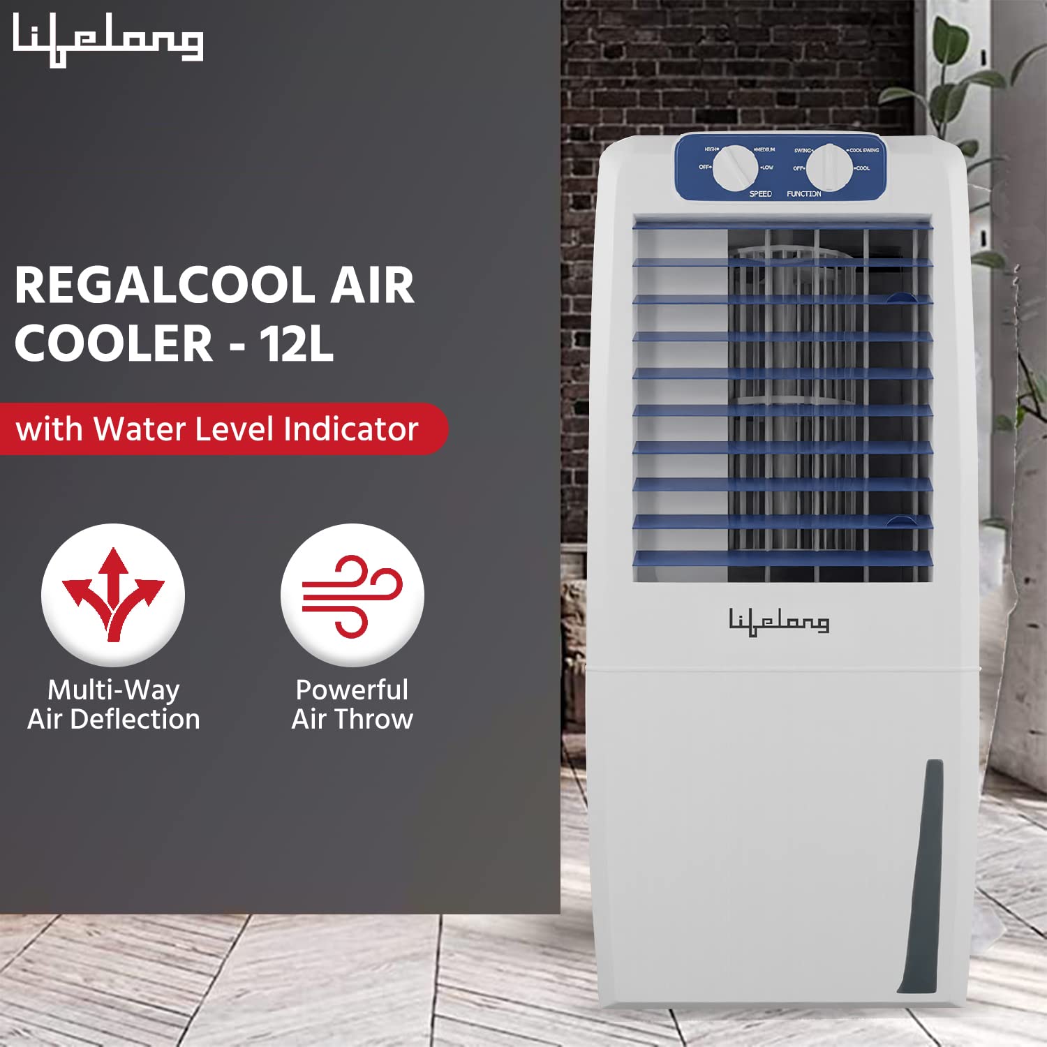 Buy Lifelong LLAC10 RegalCool Air Cooler 12L ; with Water Level