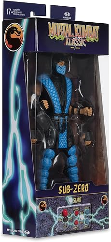 Miniatura 8 de McFarlane Toys - Figura de acción Mortal Kombat Klassic Sub-Zero de 7 pulgadas