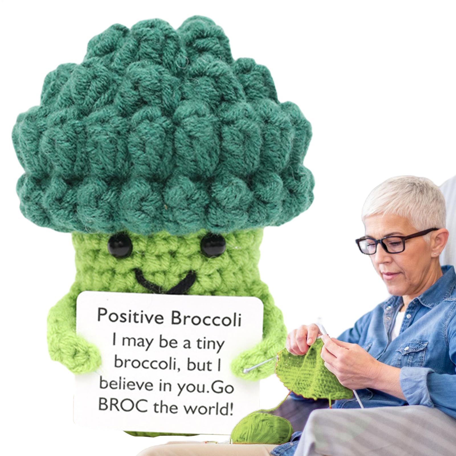 Positive Motivante Brocoli Jouet Déco Bureau Étudiant Enseignant Infirmier Anniversaire Noël