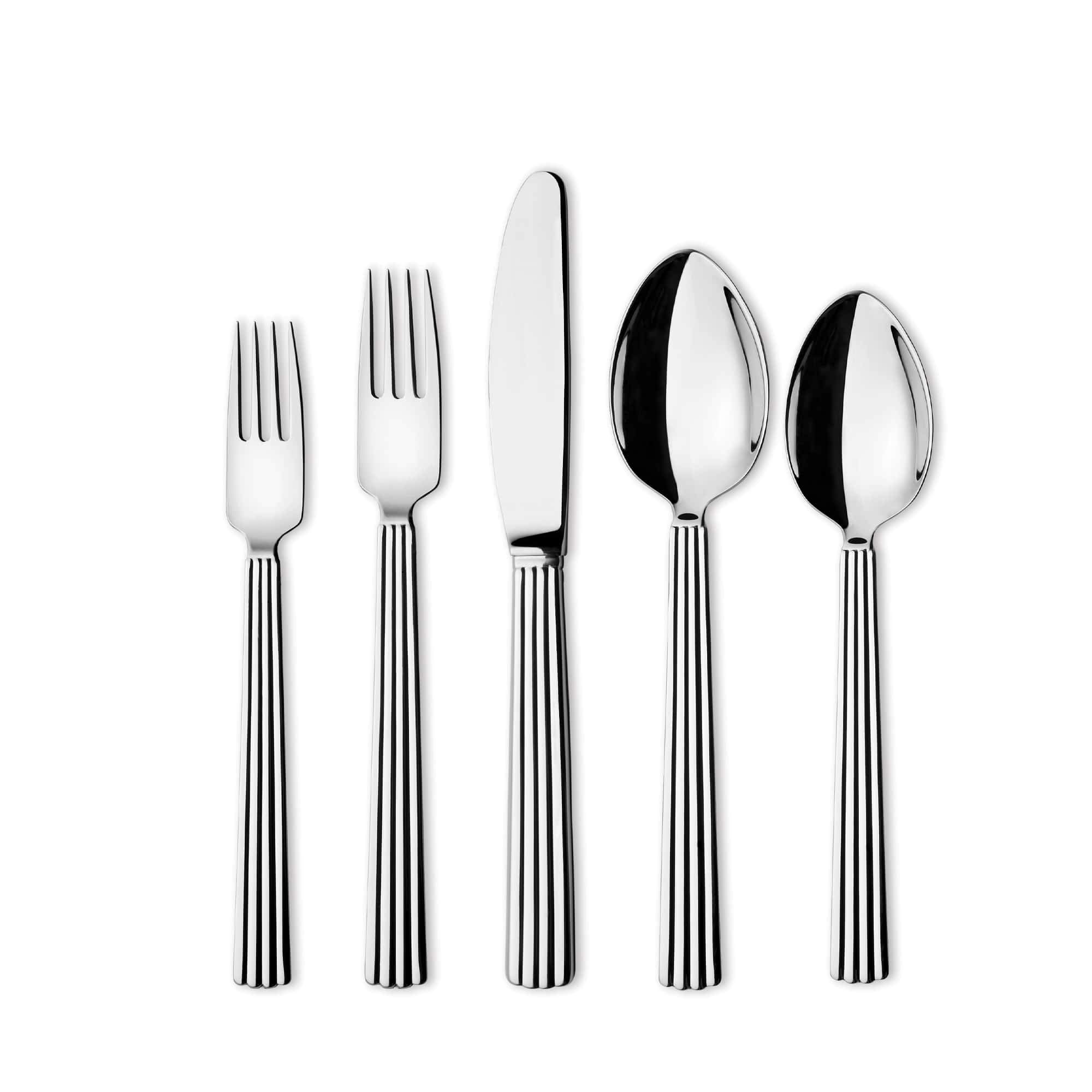 BERNADOTTE カトラリーセット Amazon | Georg Jensen Bernadotte ステンレススチール製食器5点