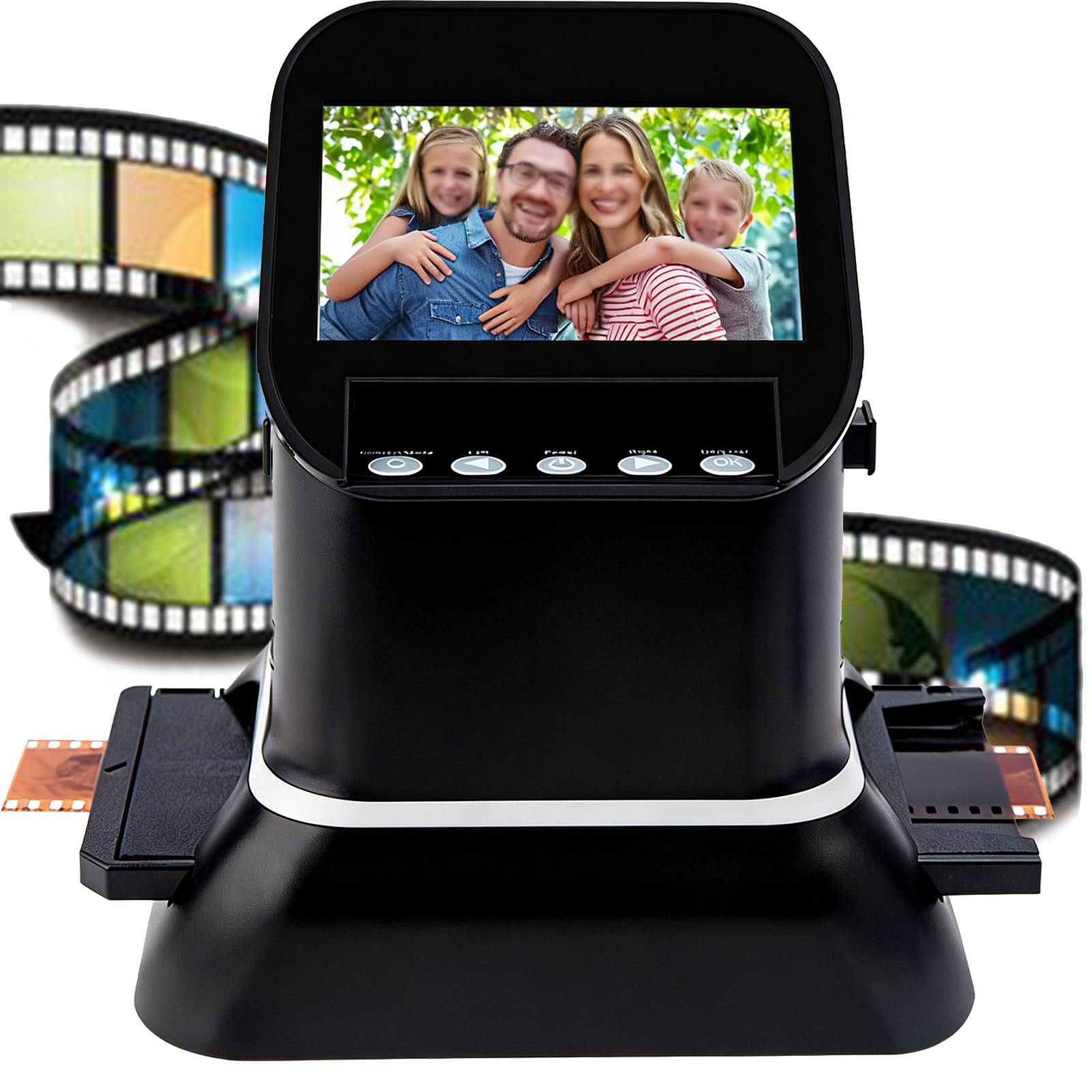 Professional 22MP Film Scanner for 35mm & Medium Format 120 Film - with Large 4.3" LCD to Scan Negatives & Slides in High Resolution-image-35