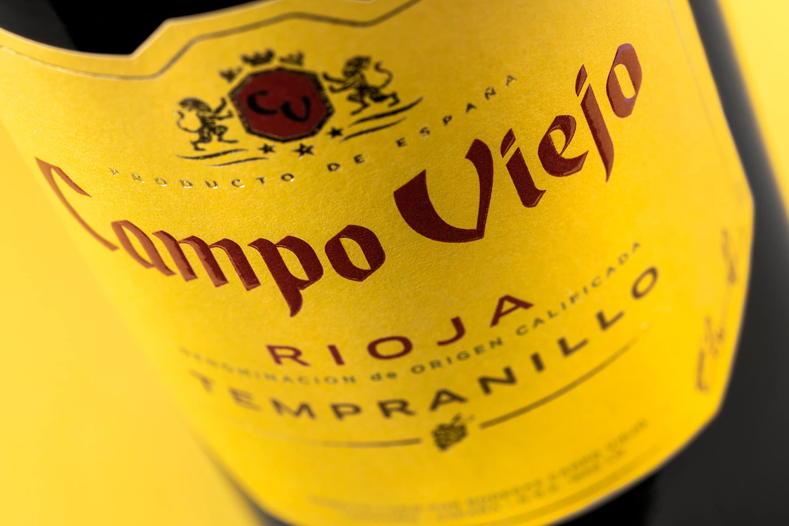 CAMPOVIEJO Tempranillo Rotwein – Spanischer Rotwein mit Fruchtaromen, würzigen Kräuternoten & zarter Vanille-Kokos-Süße – Weinbox-Set | 6 x 0,75 L | 750 ml (6er Pack)