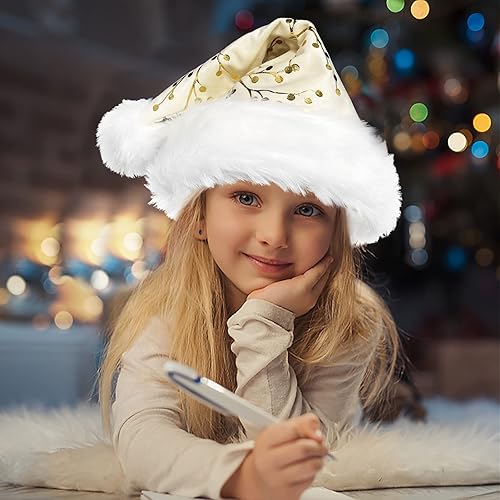 Miniatura 3 de Sombrero de Navidad de Papá Noel para adultos, cómodo, sombrero de Navidad, unisex, Navidad, Año Nuevo, suministros de fiesta