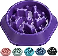 Vista 22 de UPSKY Slow Feeder Dog Puzzle Bowl, Interactive Bloat Stop Non-Slide Lick Treat Bowl for Small Medium Dogs (Black)