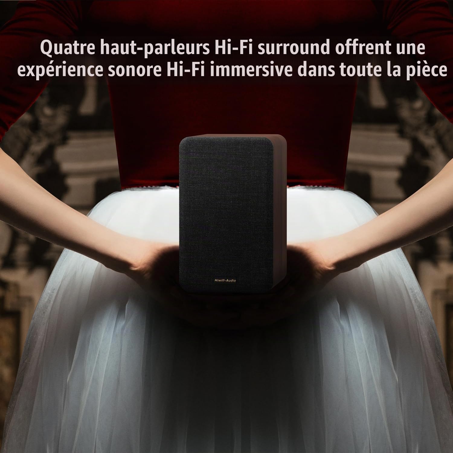 5.1.4 Chaînes Hi-FI avec Dolby Atmos, 900W Barre de Son TV avec Caisson de 25 Hz Basses, Enceintes Centrales avec 4 Enceintes Satellites, Système Audio Home Cinéma pour Téléviseur, eARC