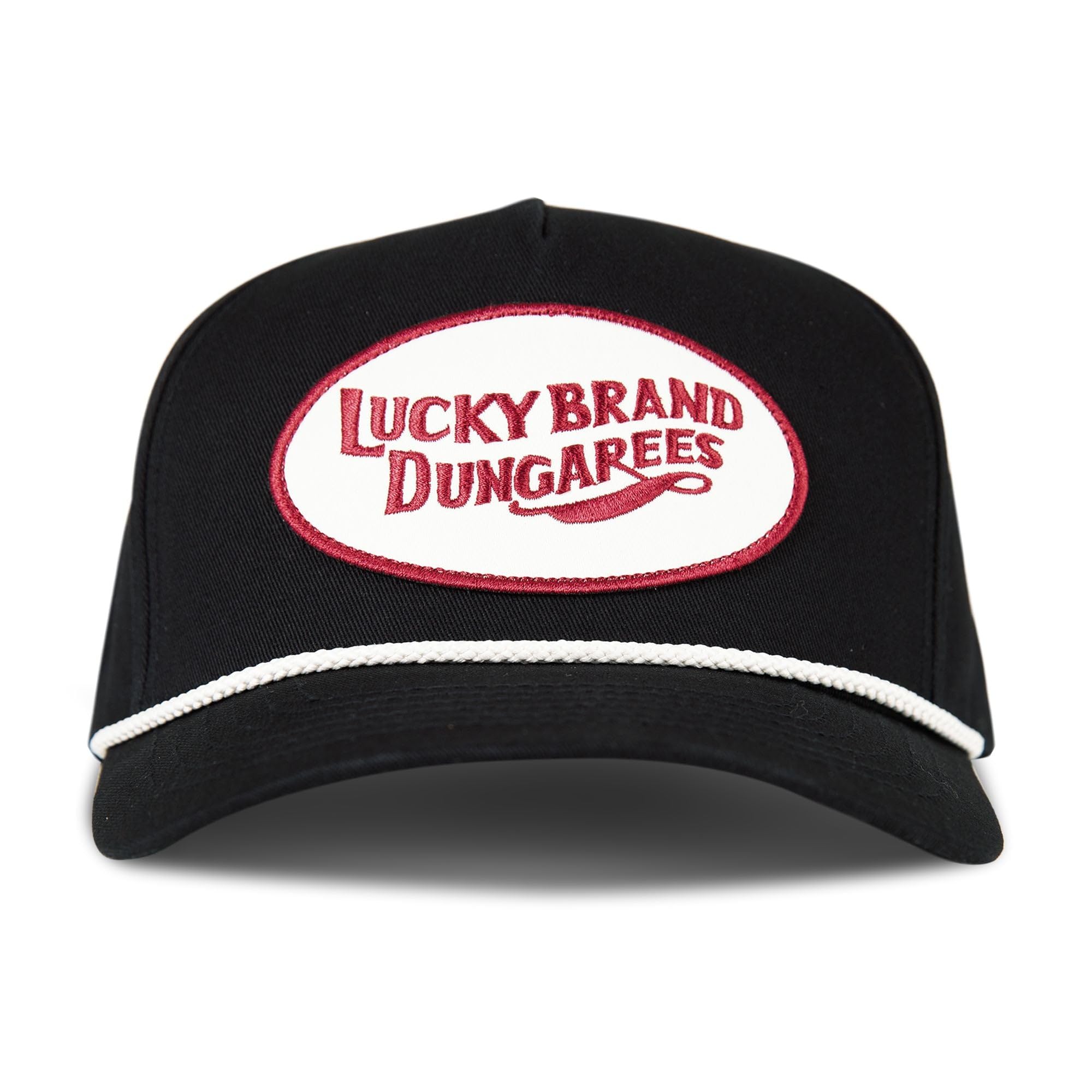 Lucky Brand Snapback Hat Adjustable Baseball Cap Retro American Heritage 5 Panel Design Cotton Canvas