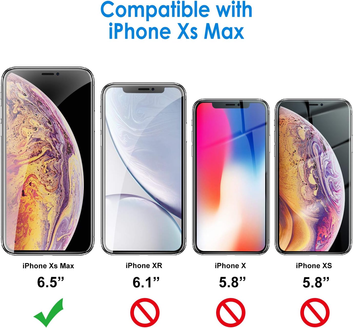 JETech Case for iPhone Xs Max, Dual Layer Protective Cover with Shock-Absorption, Grey