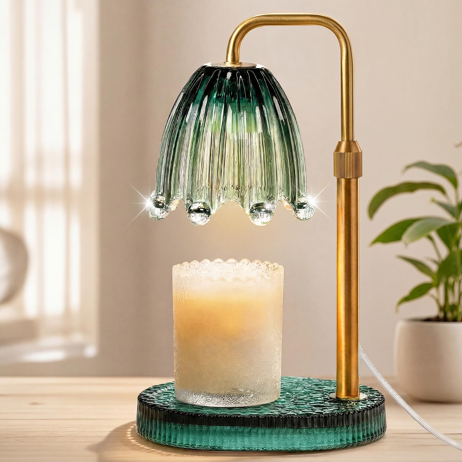 Maromamix Candle Warmer Lamp with Timer - Electric Wax Melt Warmer with Adjustable Height and Dimmer for Scented Candle Wax, Home Fragrance DΓ©cor and House Warming Birthday Gifts for Women Mom