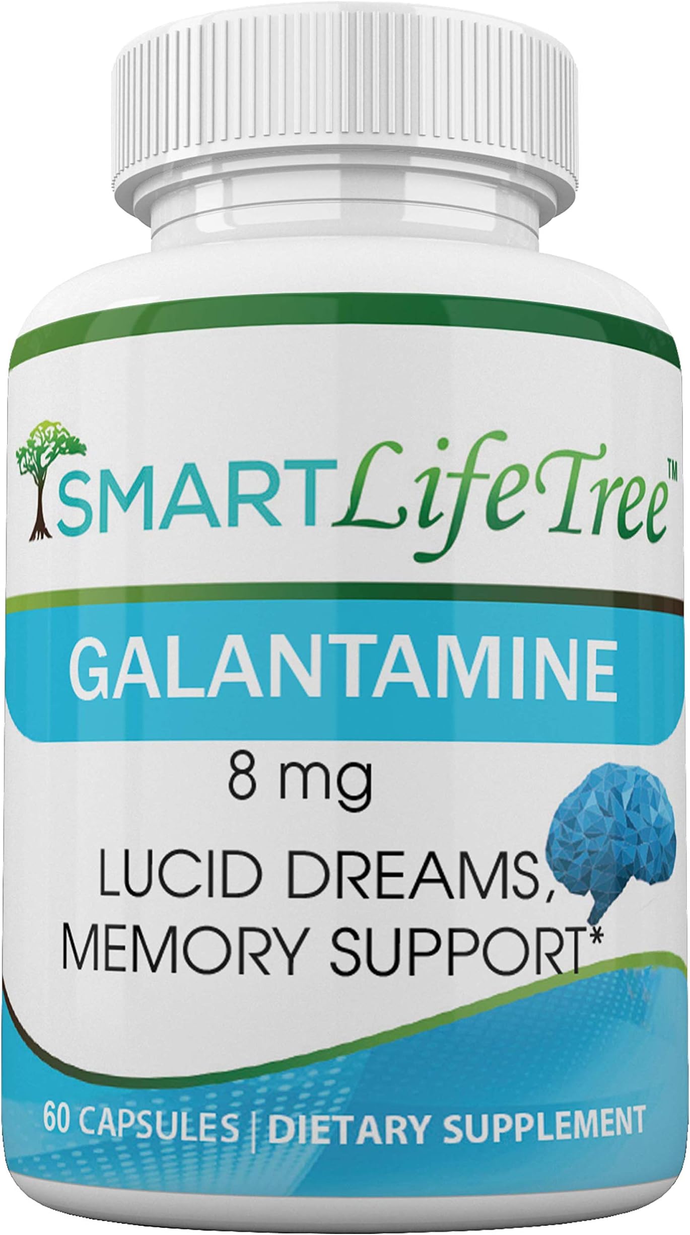 Galantamine 8mg at 4mg Price | Lucid Dreaming Nootropic | 60 Capsules