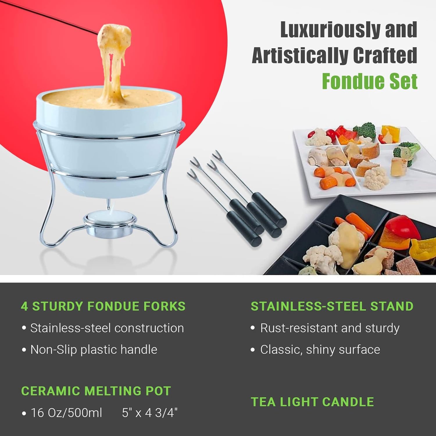 Chocolate Fondue Set - Romantic Melting Fun! -6