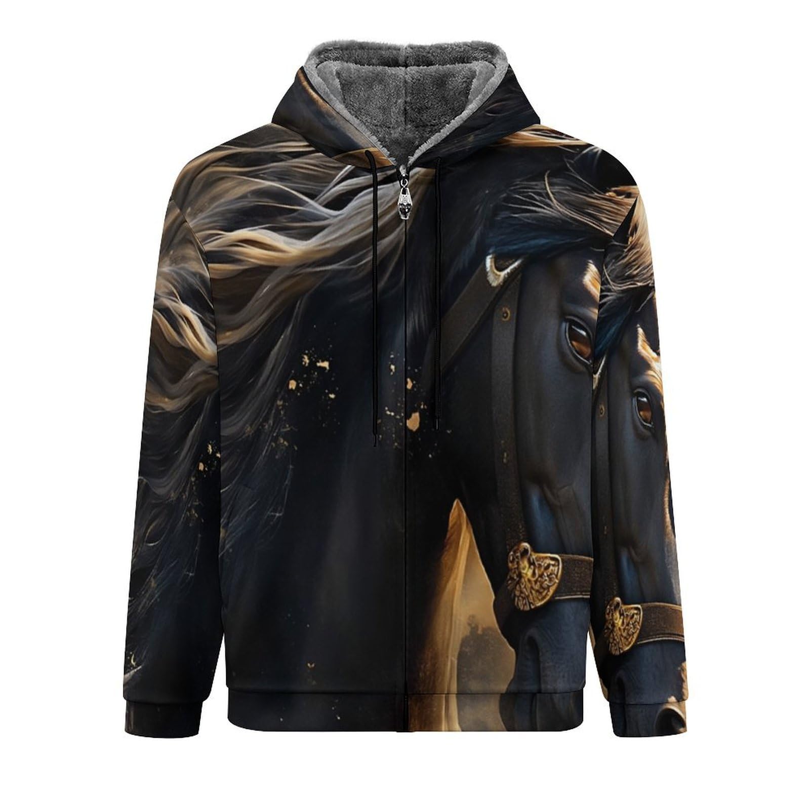 Chaqueta con capucha de forro polar para protegerte del frío exterior 8