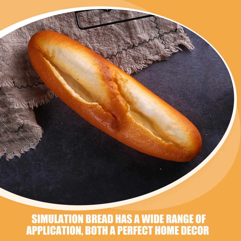 Safigle Realistic Artificial Bread Model - 3D Simulation Fake Bread Decor for Kitchen Props, Home Decoration, and Party Use - Includes Croissants, Hot Dog Buns & Loaf Bread Realistic Play Food