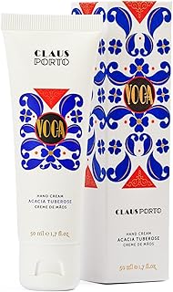 Claus Porto - Voga Acacia Tuberose Hand Cream | Silky, Fast-Absorbing, Nourishing | Softens Cuticles | Restorative, Aromatic, Fresh (50g | 1.7 oz)
