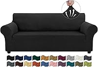 Vista 46 de Asnomy Couch Covers for 3 Cushion Couch Stretch Sofa Covers Slipcovers, Pet Protector Furniture Covers for Dogs Cats Spandex Jacquard Fabric Small