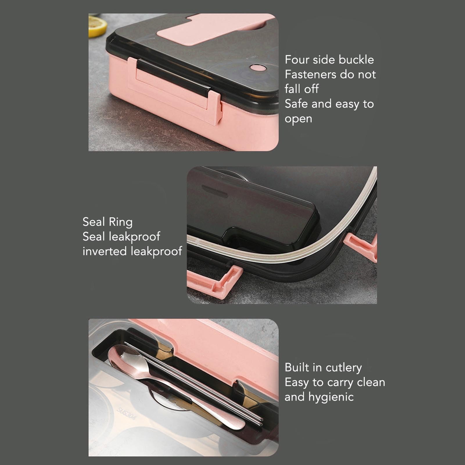 Amazon | 弁当箱 ステンレス製弁当箱 3コンパートメント 断熱 (3