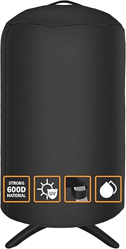 NEXCOVER Funda redonda para parrilla  19.5 de diámetro por 32 de alto, cubierta para barbacoa, cubierta para ahumador, cubierta para barbacoa