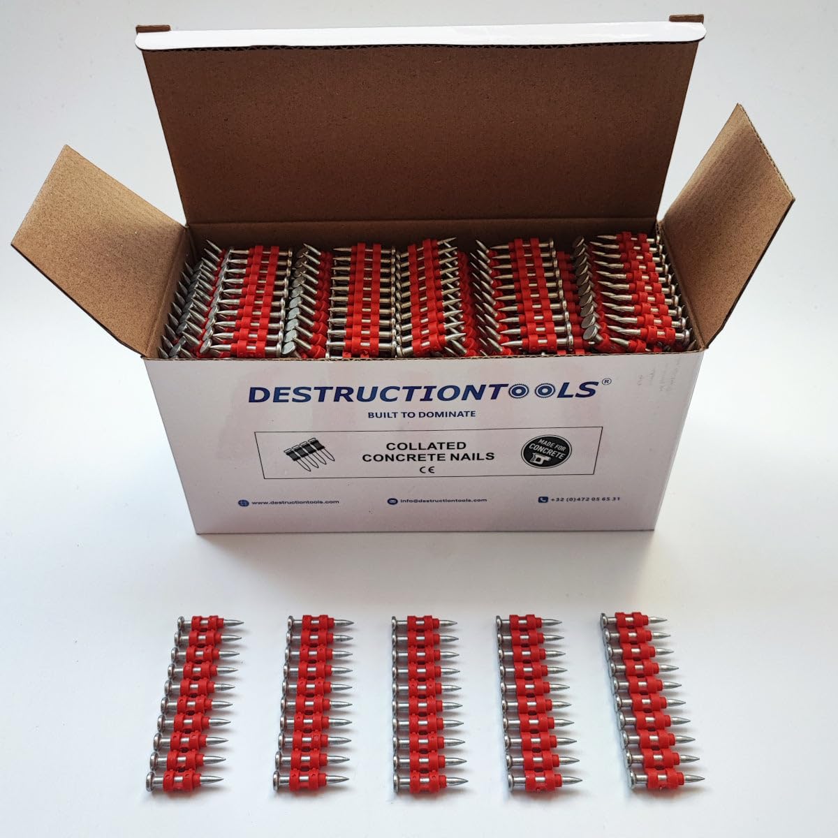 1000x Nägel für Beton 25mm - kompatibel mit Würth DIGA CS-2/3