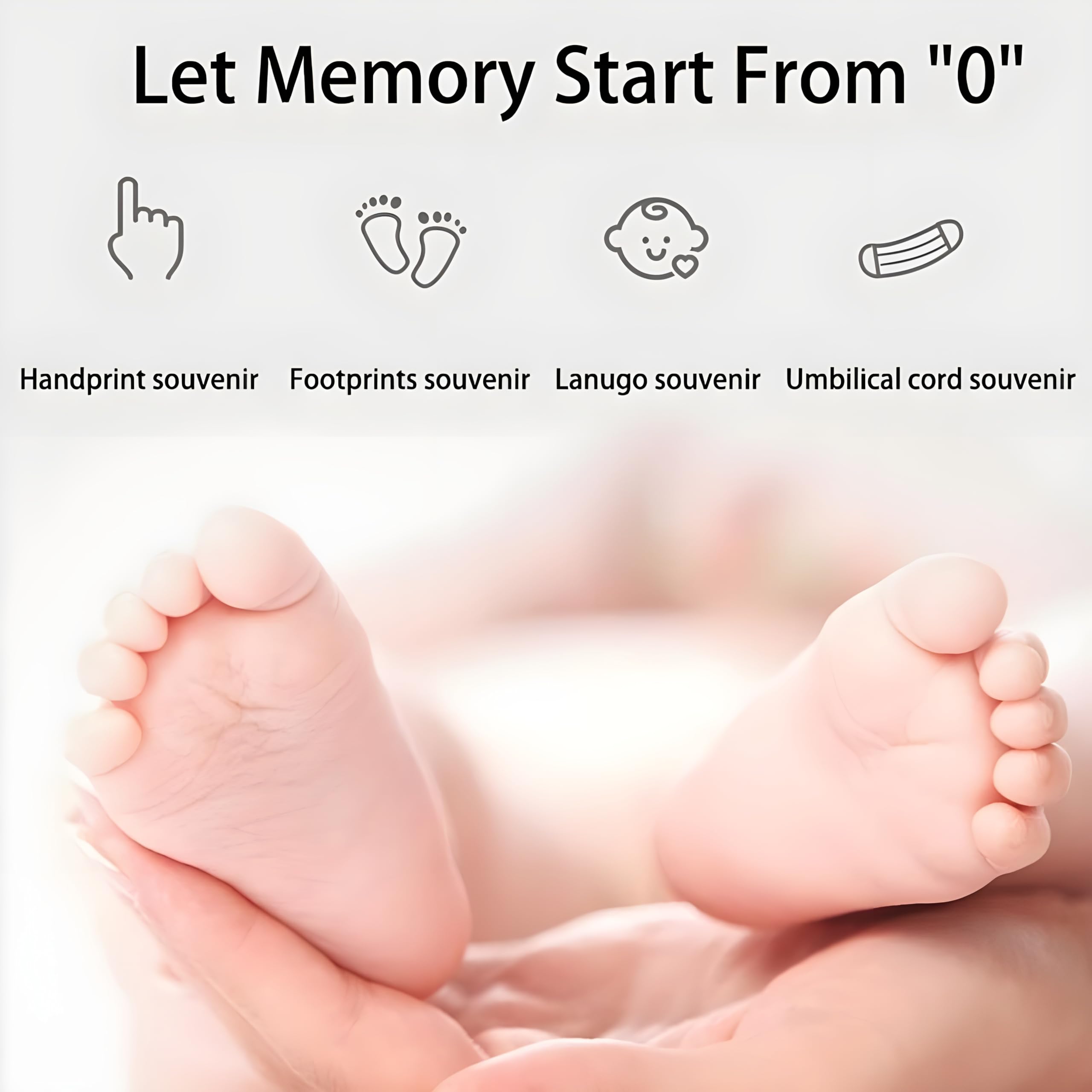 Koochie-Koo Baby Hand and Foot Casting Kit, Photo Frame Casting Baby Hand and Foot Prints, Keepsake Set with Frame and Clay, Ideal for New Born Babies, Blue, 0-2 Years (Set of 1) - Image 9 thumbnail