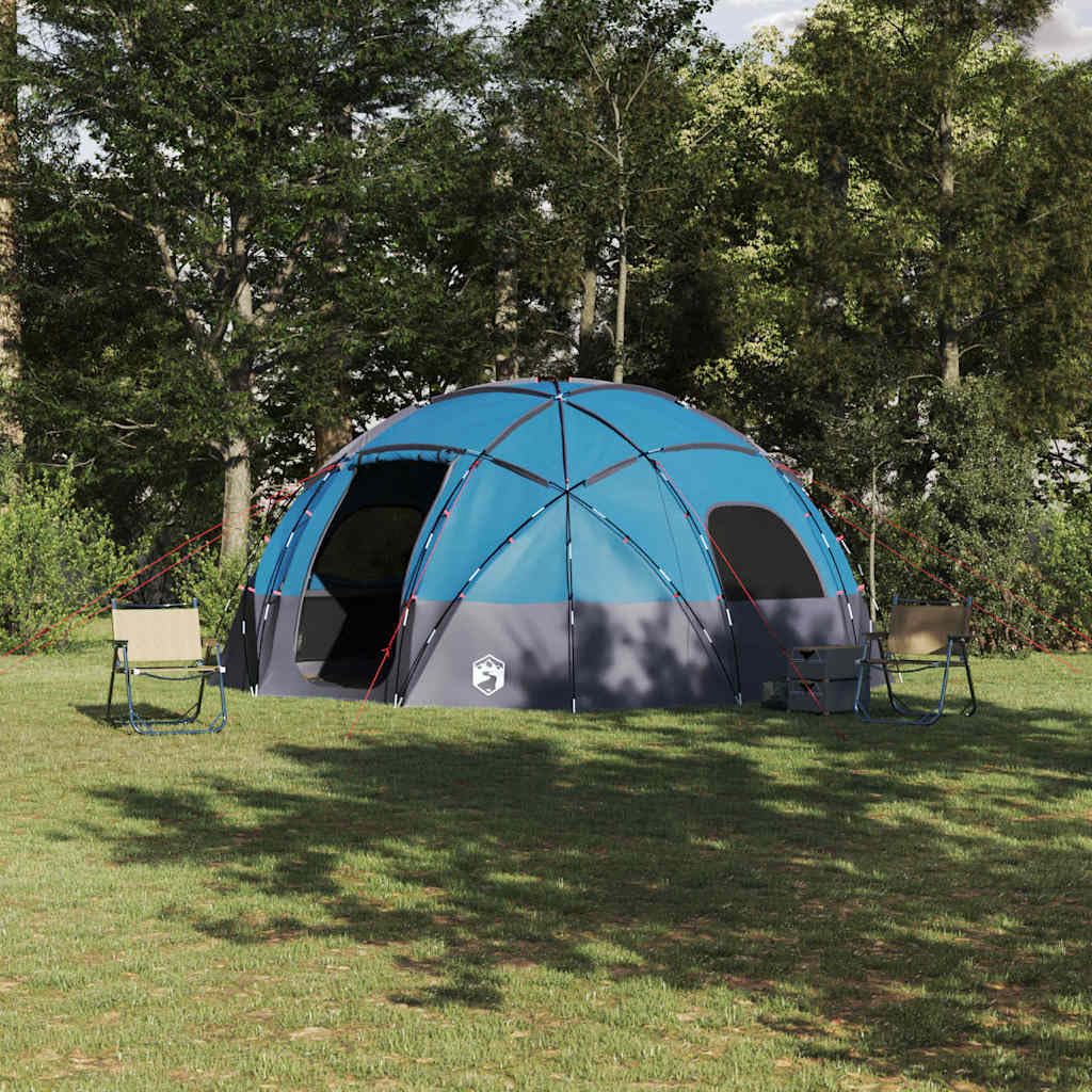 Outdoor Campingzelt mit Dach Grün 475 x 475 x 235 cm faltbar wasserdicht aus Polyester für Sommerabenteuer und Naturerlebnisse