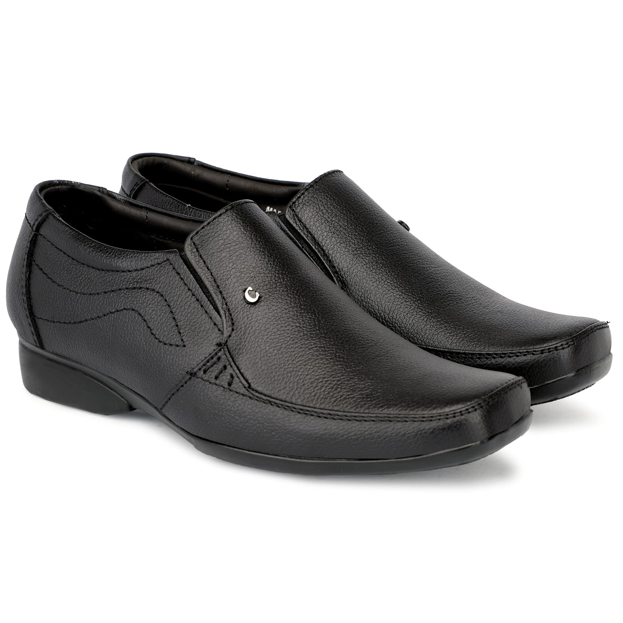 Xarder Men Office Wear Genuine Leather Formal Slip-on Shoes (Numeric_9) Black (B09XBGNVSP) Amazon Price History, Amazon Price Tracker