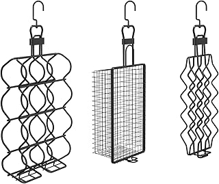 LS'BABQ 3 Value Smoker Hangers for Pit Barrel Smoker,Multifunctional BBQ Hangers Perfect for Corn/Sausage/Meat/Vegetables,Grilling Basket for Pit Barrel Smoker Accessories