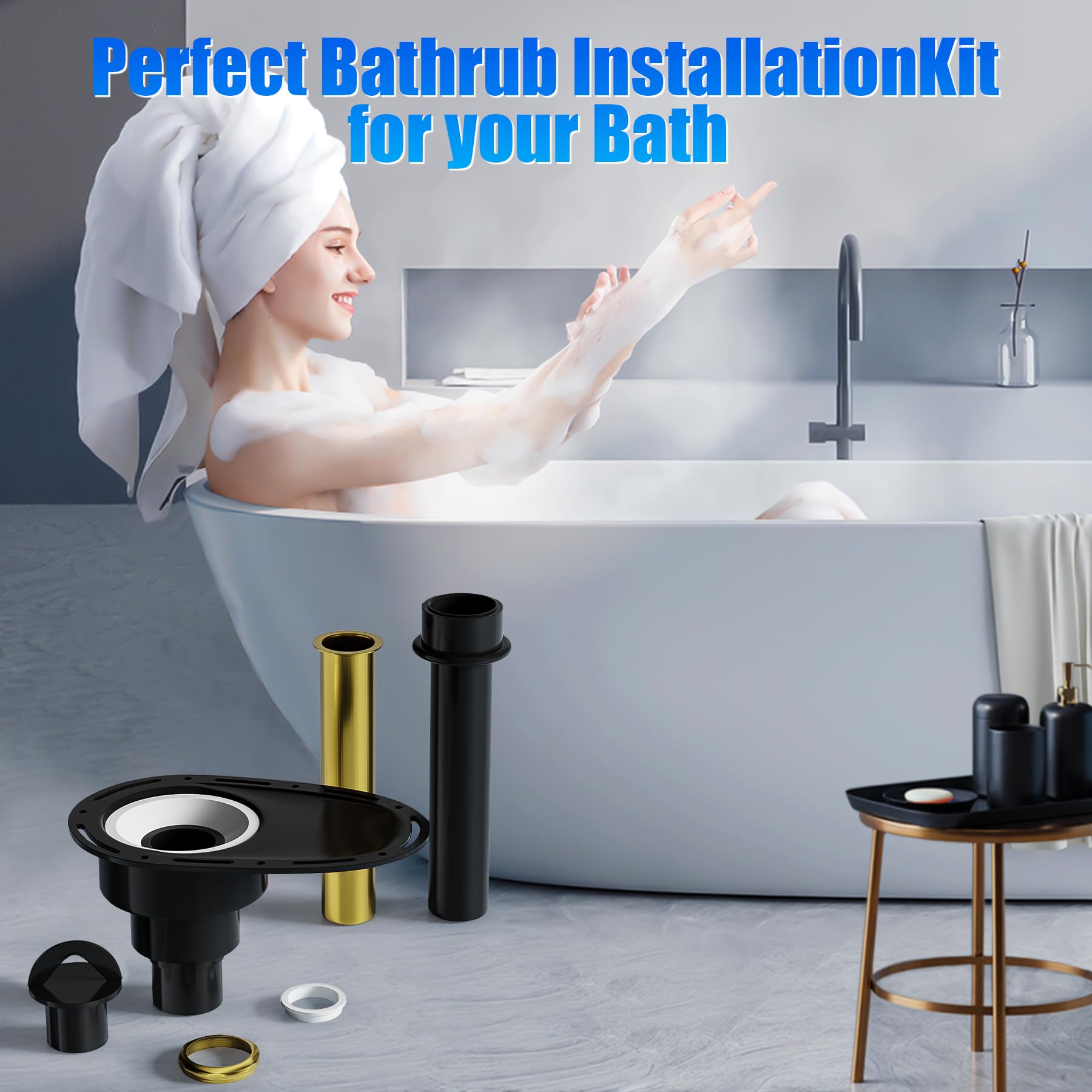 Signature Hardware 446540 Freestanding Tub Drain Rough in Kit for ABS Pipe
