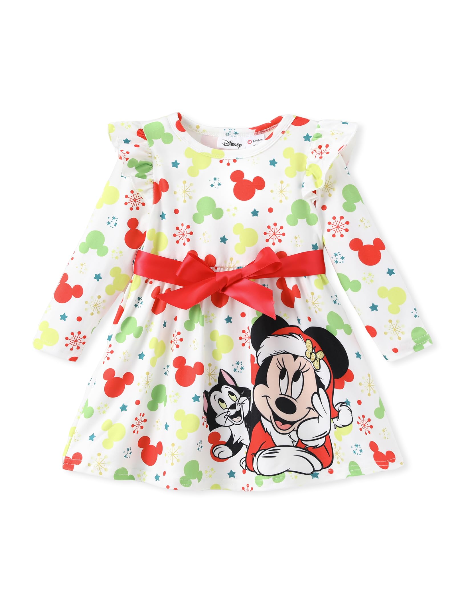 Disney Girls Dress Ruffled Long Sleeve Fall Winter Clothes Baby to Toddler