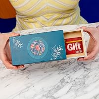 Vista 2 de Bits and Pieces Caja de rompecabezas secreta de 8 pasos, caja de regalo de rompecabezas chino de bambú para baratijas, regalos de dinero, joyas