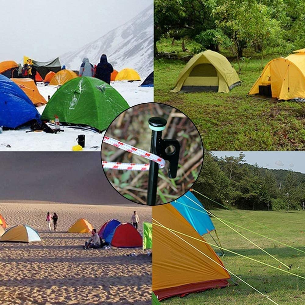 Piquets de Tente Robustes de 8 Pouces, piquets de Tente Non pliés en Acier forgé, piquets de Camping idéaux pour Les endroits Rocheux/durs 6 pièces/Paquet