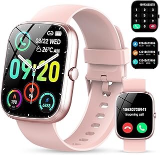 Smart Watch for Men Women Answer/Make Calls, 1.91\" Touch Screen Smartwatch, Fitness Watch with Step Counter, Heart Rate Sleep Monitor, 100+Sports Modes, IP68 Waterproof Smart Watches for Android iOS