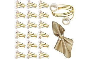 20 Pack Napkin Rings Gold: Elegant Table Decoration