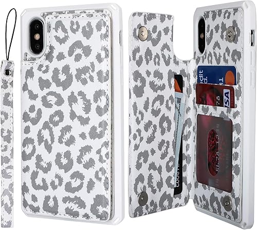 Cavor for iPhone X Case Wallet with Card Holder,for iPhone X Phone Case for Wome