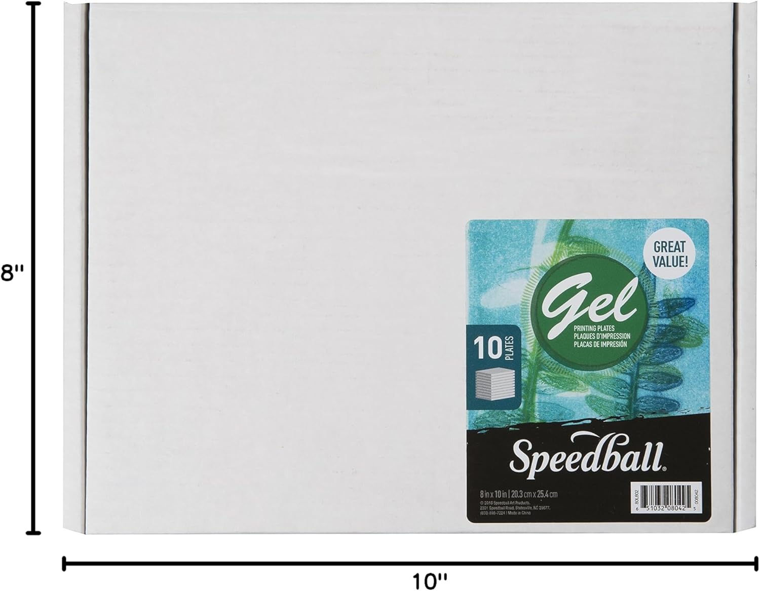 Speedball 8042 8" x 10" Gel Printing Plate (10 Pack)