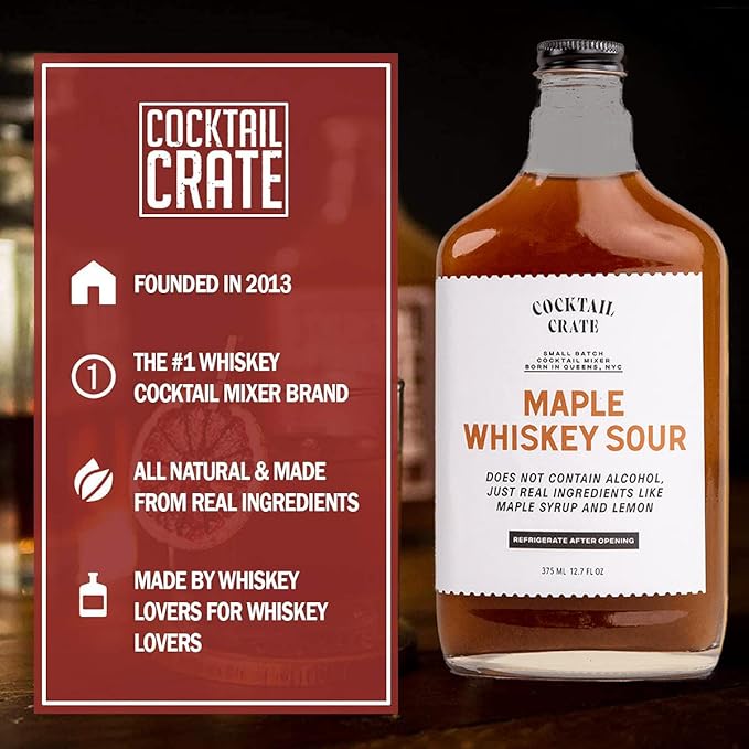 Cocktail Crate Whiskey Lover's 3 Pack Jarabe de Cóctel Premium 12oz miniatura 4