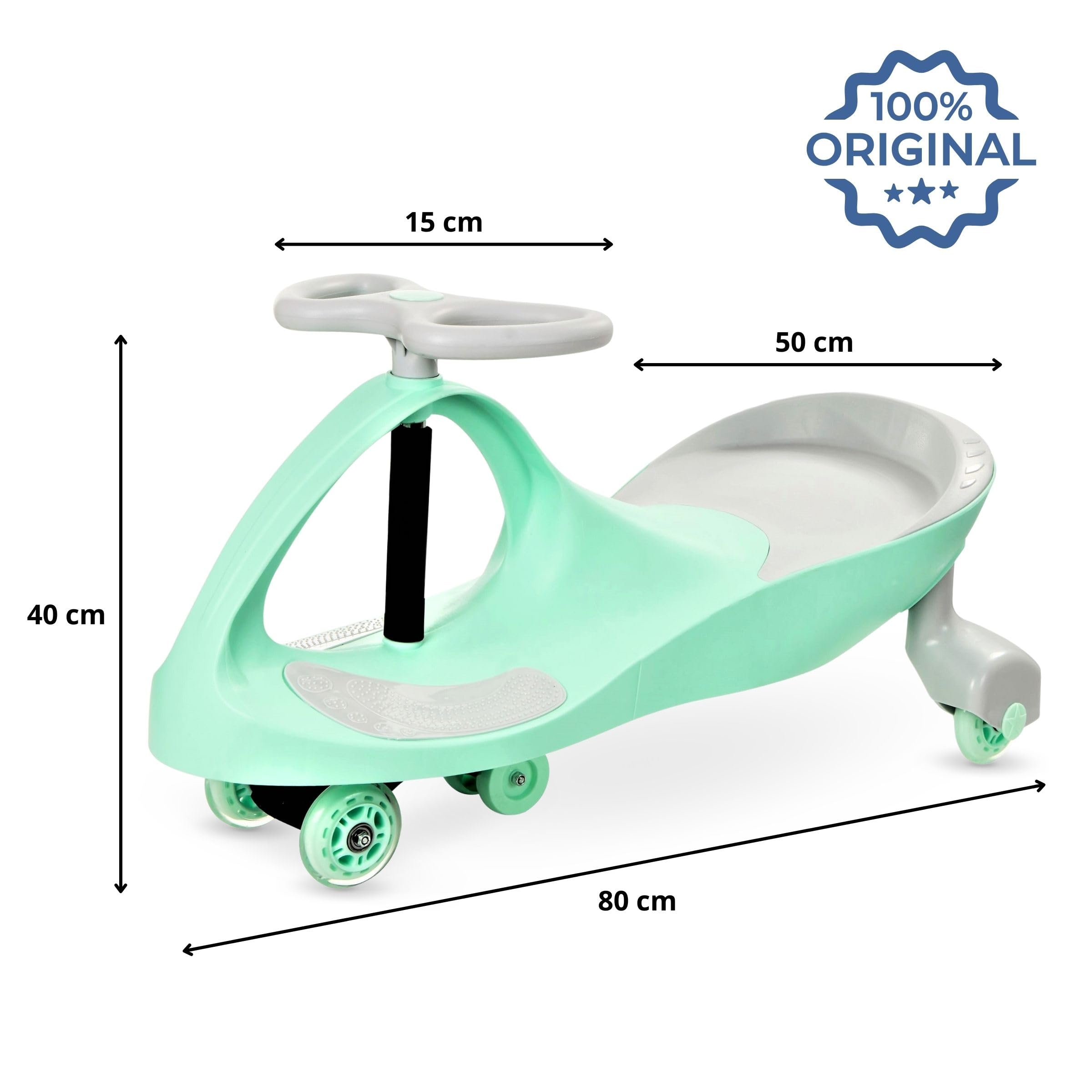 TWISTCAR Porteur pour Enfant 3+ Ans, Voiture Twist avec Volant et Roues Caoutchouc Lumineuses - 120 kg