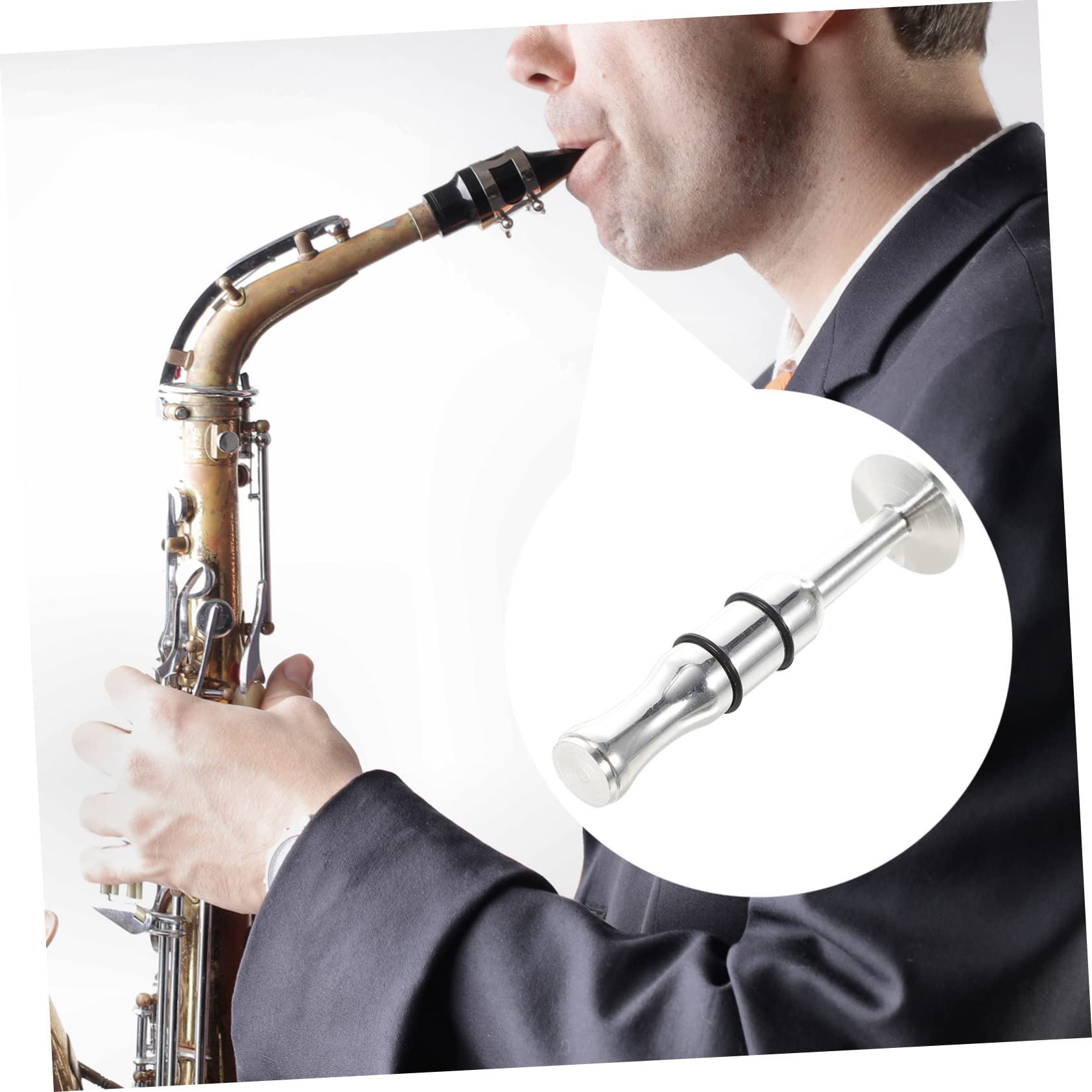 SUPVOX Small Trumpet Music Instrument Trumpet Embrochure Trainer Practice Lip for Beginners Silver