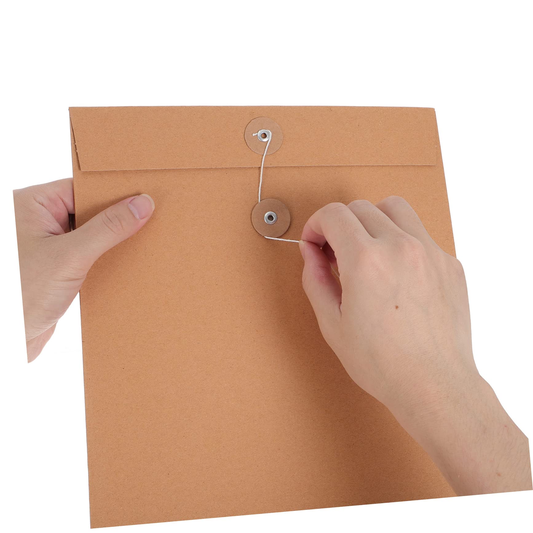 Happyyami 50pezzi Cartella Portadocumenti in Carta Kraft Organizer Per Documenti Formato Per Cancelleria Ufficio Scuola Viaggi