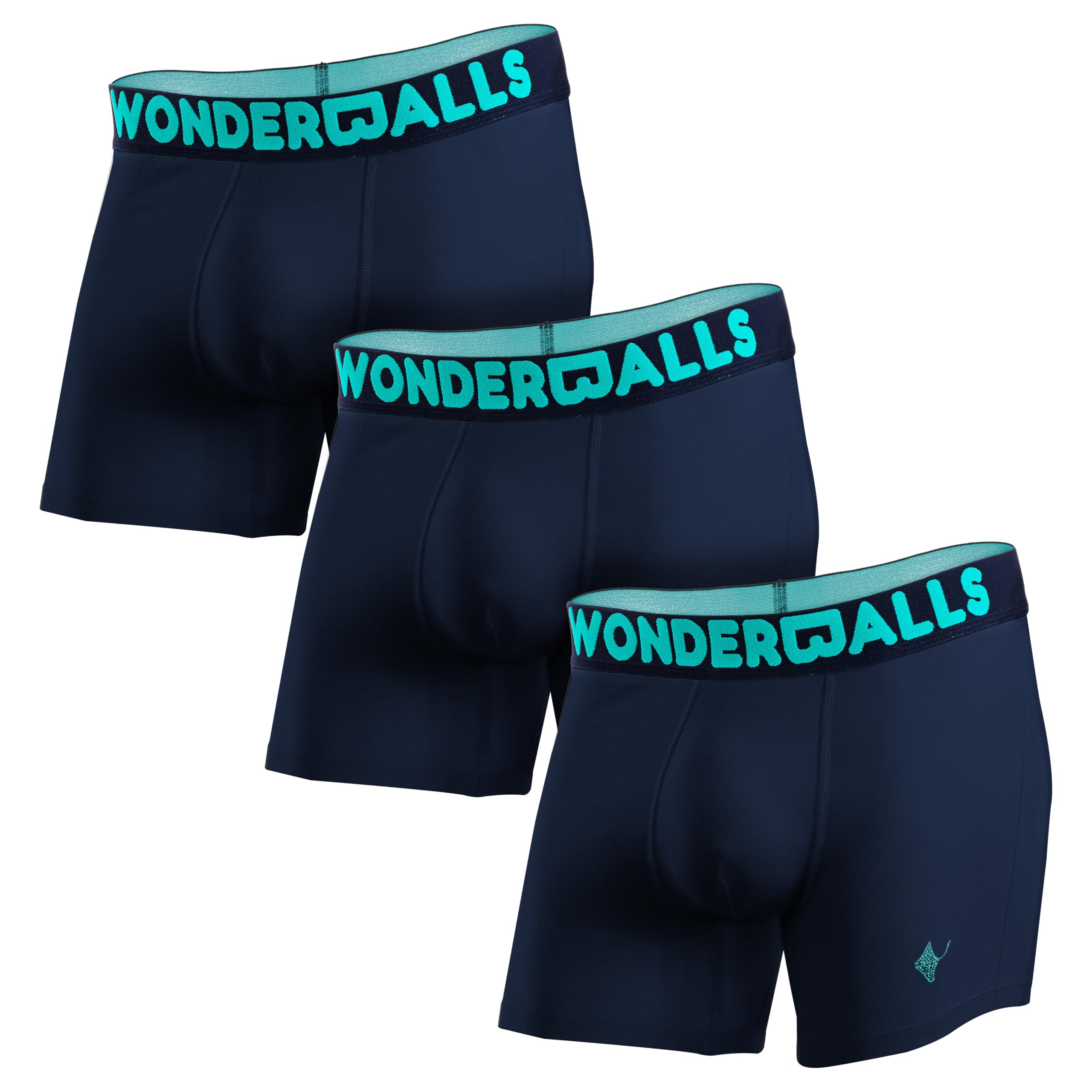 Wonderballs Short Boxer Briefs for Men - Certified Non-Toxic Ultra-Soft Peruvian Pima Cotton Modal Athletic Underwear for Men