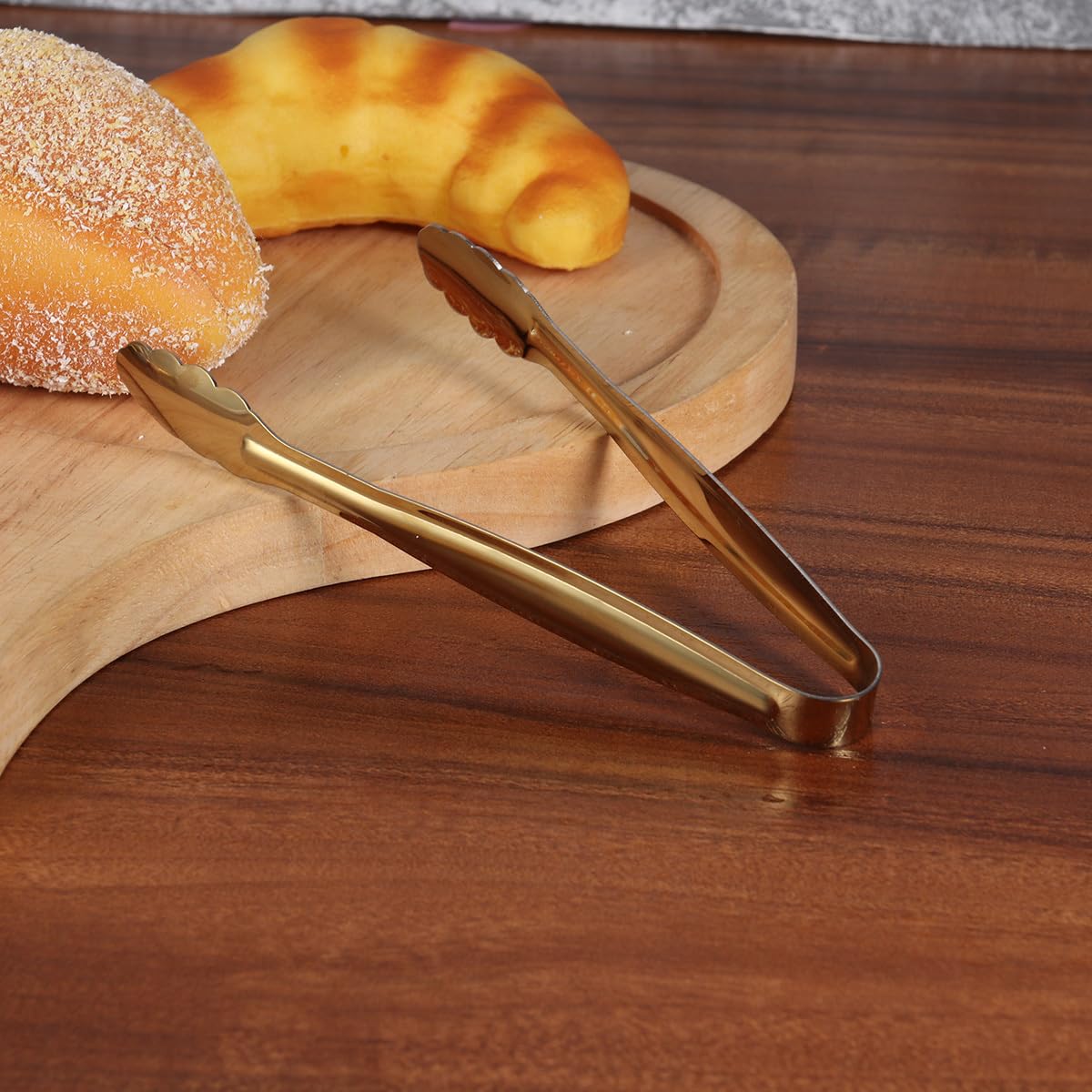 UPKOCH Espátula de metal 4 piezas pinzas de cocina para servir alimentos buffet