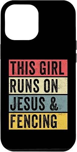 Miniatura 10 de Funda divertida para iPhone 13 con diseño de perros de Jesús y esgrima, entrenador de esgrima, para papá